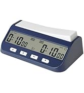 MOSTRUST Digital Chess Clock Timer, 5-in-1 Multifunction Portable Competition Specific Chess Cloc...