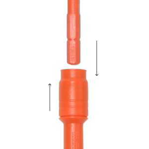 Auto-locking collar for secure bit retention