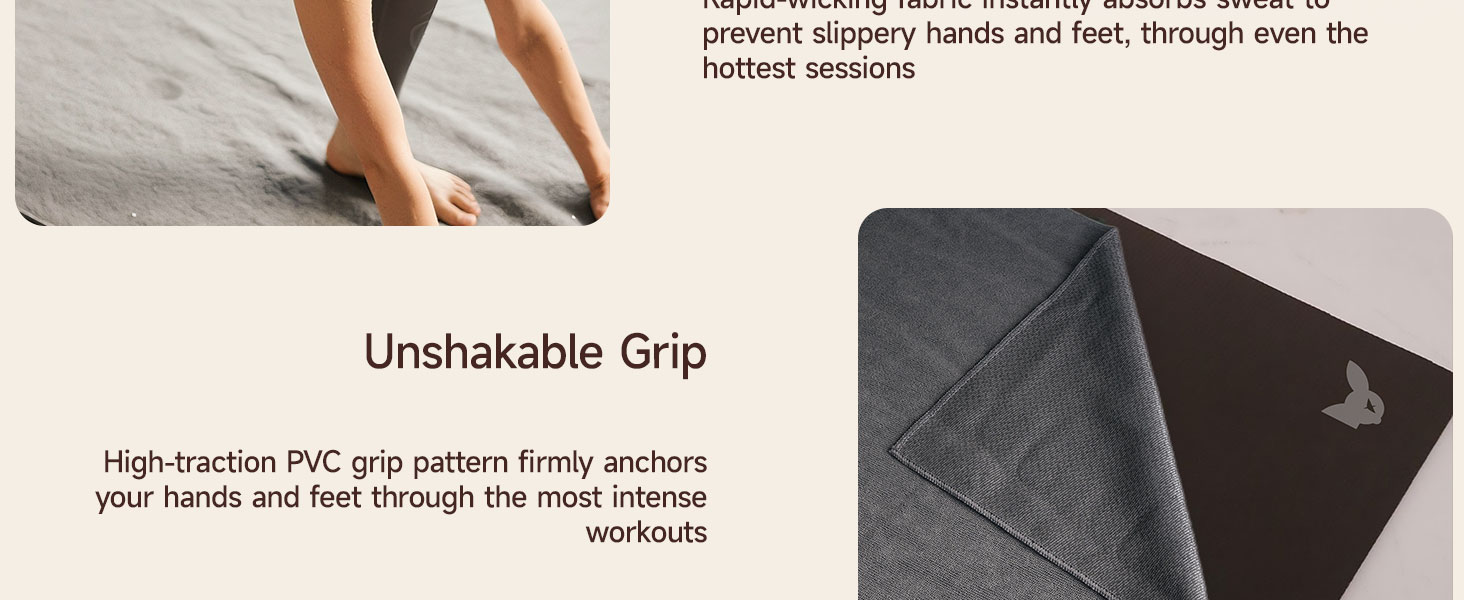 Yoga Mat Towel- Non Slip Yoga Mat Towel