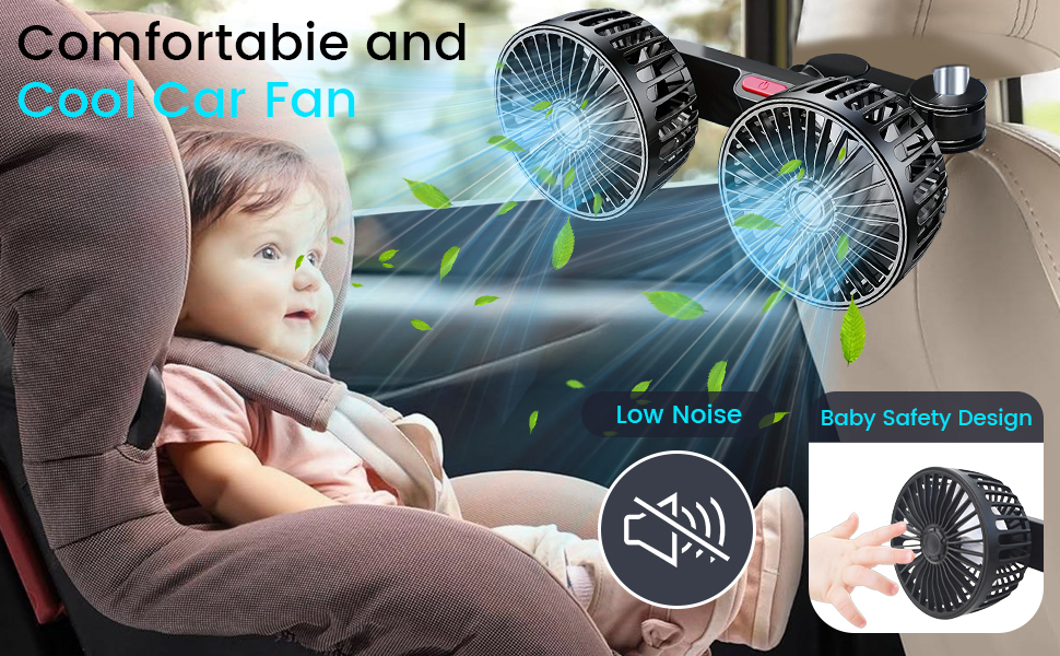 back seat fan for baby