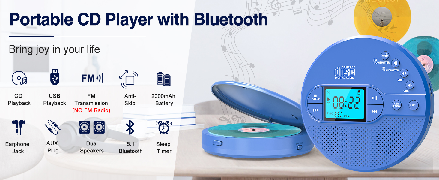 bluetooth cd player for car