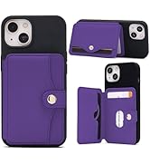 M-Plateau Small Wallet for Women,Kickstand Design Credit Card Holder Wallet 3M Sticky Phone Walle...