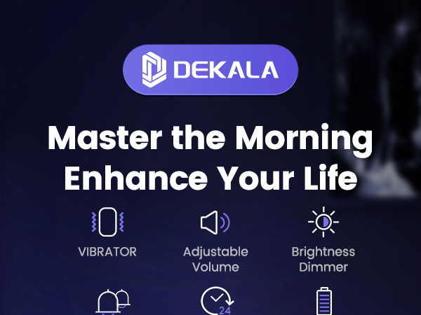 Dekala Wishalarm Bed shaker loud alarm clock for heavy sleepers