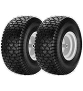 ILONPA 20x8.00-8 Pneumatic 4pr Tubeless Tires with Rim Replaces for Rear Mower Tires 20x9.00-8 an...