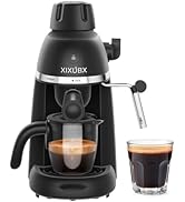 XIXUBX Coffee Machine, 3.5 Bar Espresso &amp; Cappuccino Machine with Steam Wand, Compact Design Coff...