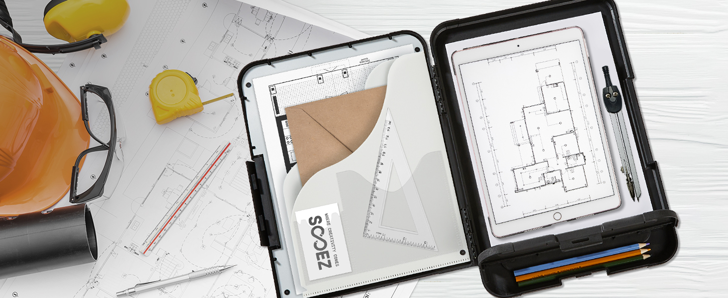 clip board with storage compartments
