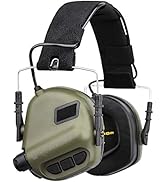 OPSMEN Electronic Shooting Earmuffs Ear Muffs Safety Tactical Gun Sound Amplification Hearing Pro...