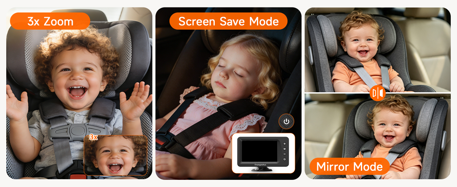 baby car camera with zoom