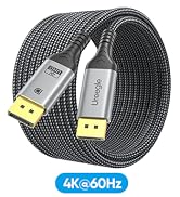 4K Long Displayport Cable 35FT, DP 1.2 Display Port to Display Port Cable Cord Support 4K@60Hz, 2...