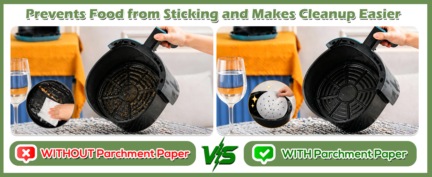 air fryer liners round