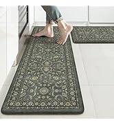 KIMODE Comfort Kitchen Mats for Floor Cushioned Anti Fatigue,Boho Vintage Kitchen Rugs Sets of 2 ...