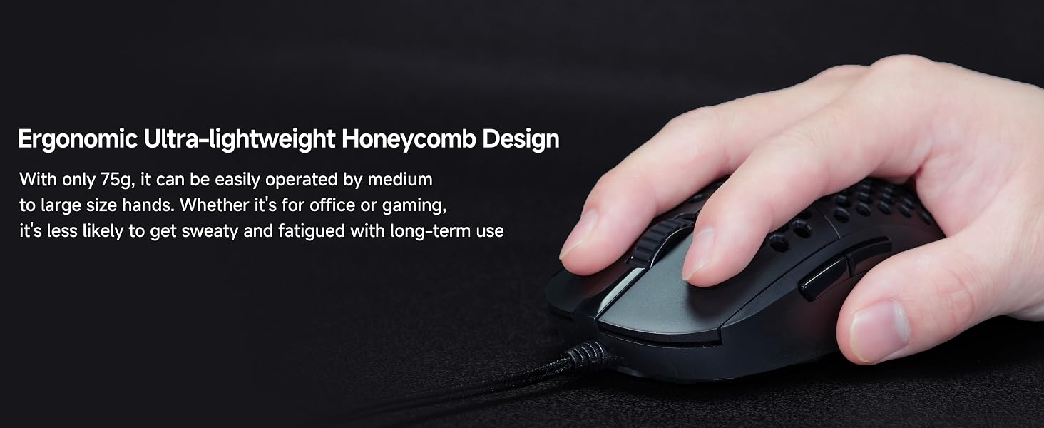 Ergonomic Ultra-lightweight Honeycomb Design