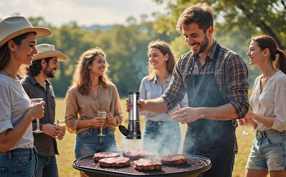 Adjustable Ceramic Grinder USB Rechargeable Electric Spice Mill Set