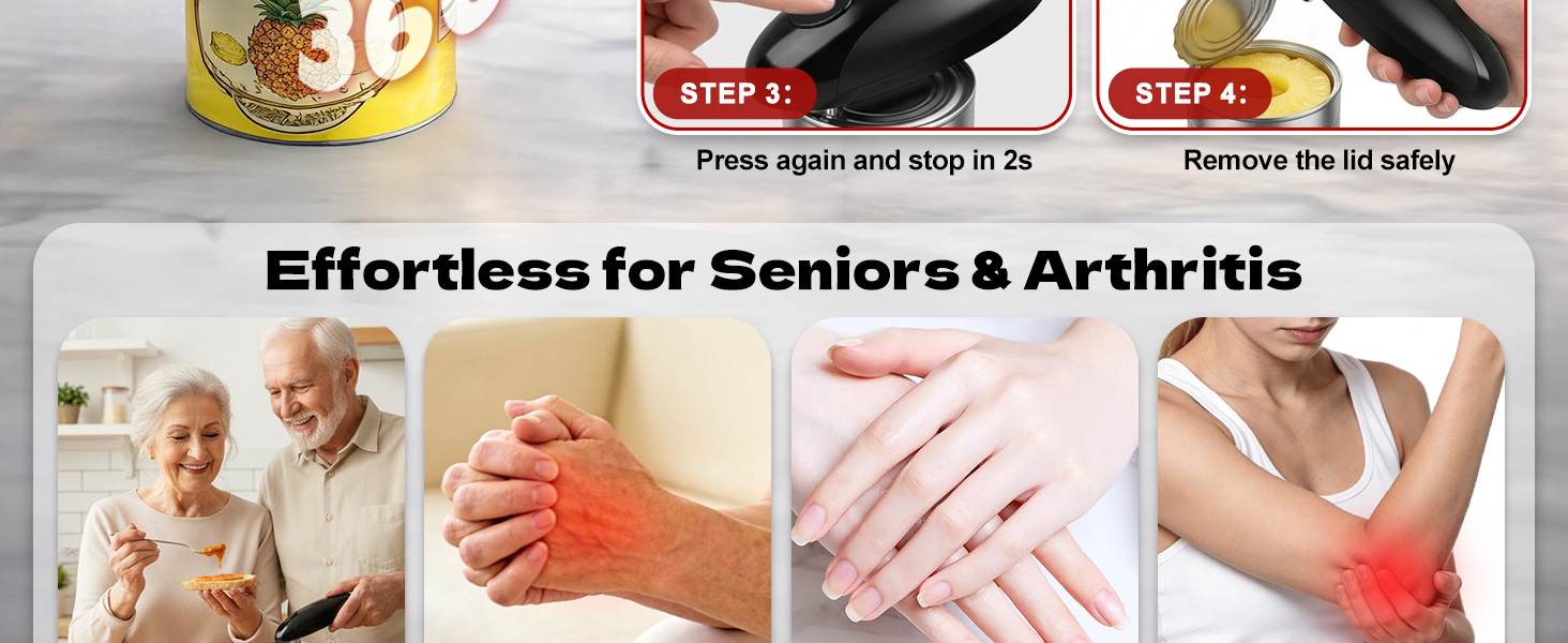 Designed specifically for the elderly and arthritis patients
