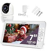 Comfyer Baby Monitor with Camera and Audio, 7" 720P HD Video Baby Monitor No WiFi, 4000mAh Batter...