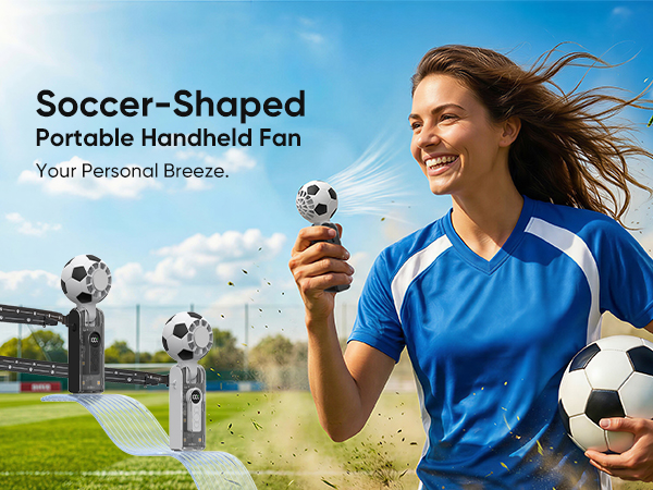 soccer portable handheld fan