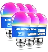 Lightinginside Smart Light Bulbs 6 Pack, Smart Bulb Works with Alexa/Google Home/Smart Life, CRI>...