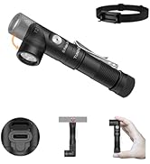 TUNENGE T21X 1400 Lumen Small LED Flashlight Rechargeable, Super Bright 90 Degree EDC AA Pocket F...