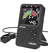 Metronome Tuner,LEKATO Rechargeable 3 In 1 Digital Tuner Metronome Tone Generator with Human Voic...
