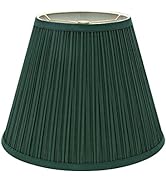 Aspen Creative 33053 Transitional Pleated Empire Shaped Spider Construction Lamp Shade in Green, ...