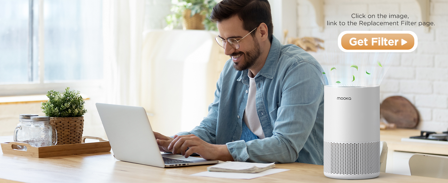 mooka air purifier for large room air purifiers for bedroom ture hepa air purifier 