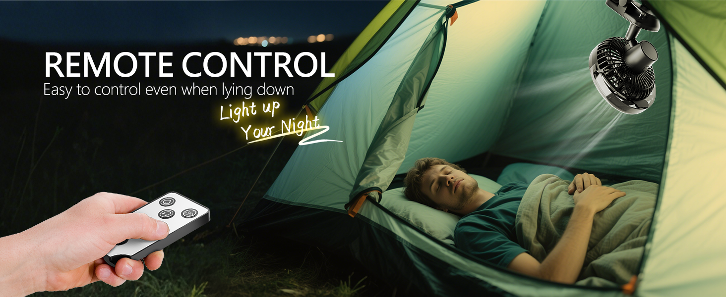 clip fan with remote