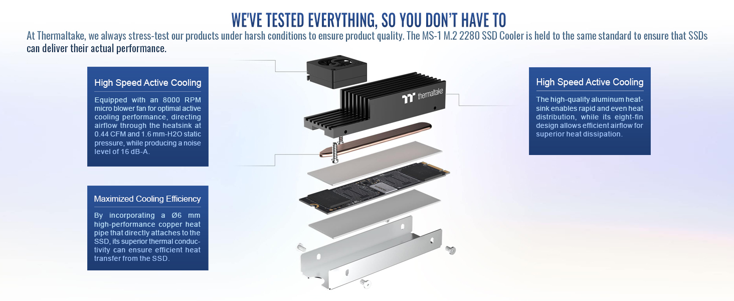 MS-1 M.2 2280 SSD Cooler