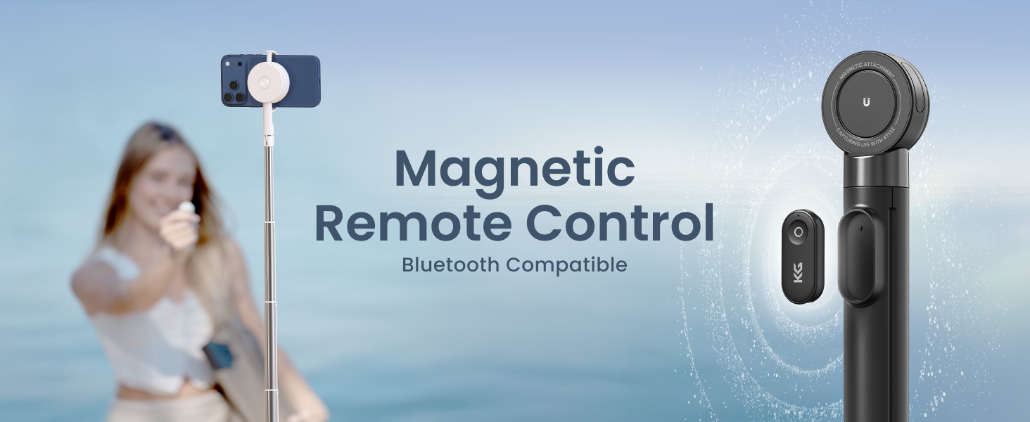 Magnetic selfie stick tripod for daily content creation