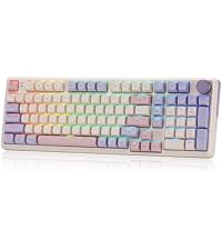 Redragon K768 PRO 100 Keys Wireless Gasket RGB Gaming Keyboard, Massive 8000 mAh PBT Mechanical Keyb...