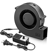 GDSTIME 140mm x 40mm Variable Speed Blower Fan, 110V 120V 220V AC Powered 5.5 inch Squirrel Cage ...