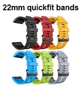 ZPJPPLX 22mm Quick-Fit Silicone Band for Garmin Fenix 7 Pro/7/6 Pro/6/5 Plus/5, Sports Replacemen...