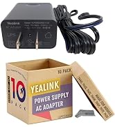 Global Teck Bundle of 10 Yealink PS5V2000US Power Supply 5V 2A with 10 GTW Microfiber Cloth - Com...
