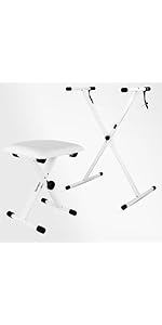 5 CORE Keyboard Stand Dual X Shape Adjustable Portable Heavy Duty Key Board DJ Controller Stands for...