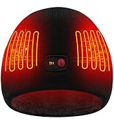 SVPRO Battery Heated Hat Rechargeable Electric Beanie Hat Men Women Skull Cap