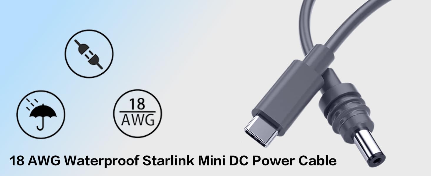 starlink mini power cable