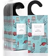 ROSE COTTAGE Large 12 Packs Sea Breeze Hanging Closet Deodorizer Air Freshener Long Lasting Scent...