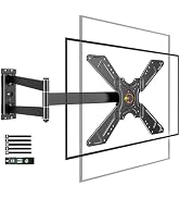 FORGING MOUNT Full Motion Corner TV Wall Mount for 32-75 Inch TVs Holds 110 lbs,33" Long Extensio...