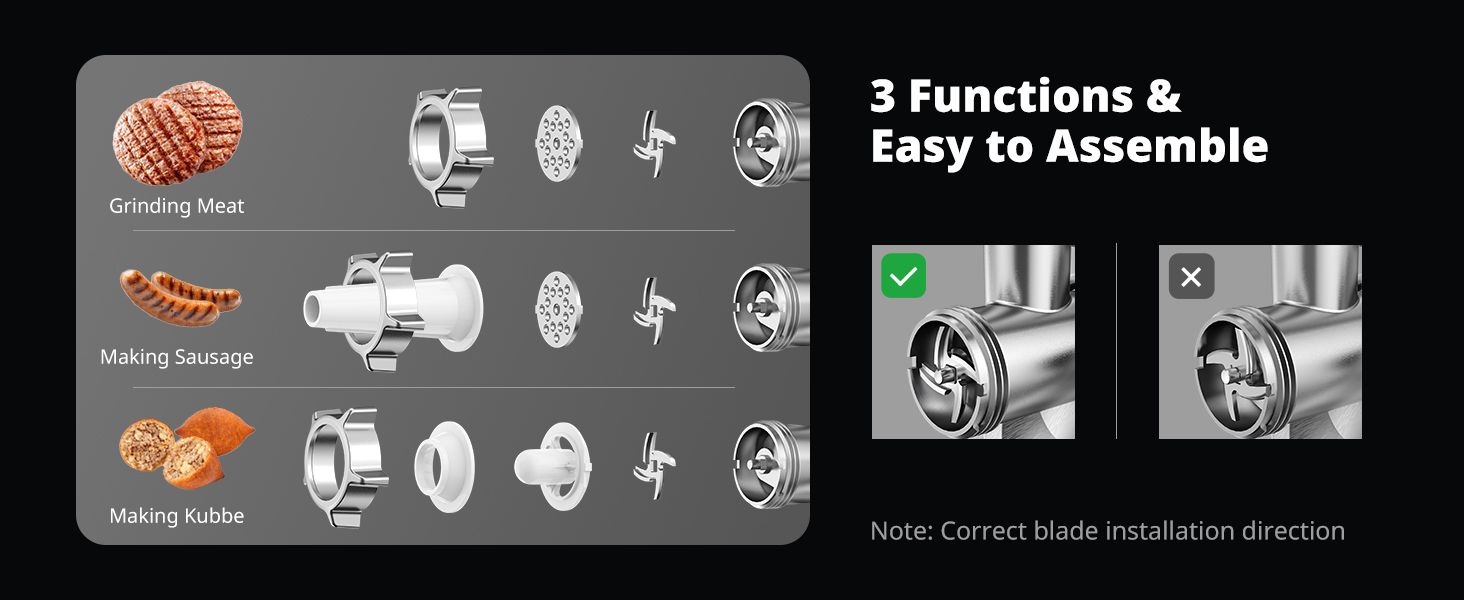 stainless steel meat grinder