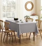 grey tablecloth