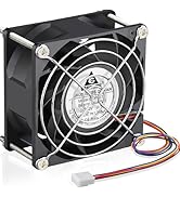 GDSTIME 80mm x 38mm 8038 PWM 4Pin High Speed Dual Ball Bearing DC 12V 80x80x38mm PC Computer Case...