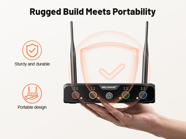 4-Channel Wireless Microphone System