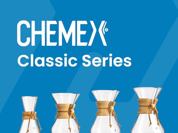 chemex coffee maker pour over brewer filters carafe glass kettle reusable classic drip coffee