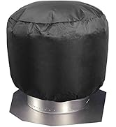Turbine Vent Cover, Luxiv Black Roof Ventilator Cover Waterproof Turbine Roof Cover 420D Oxford C...