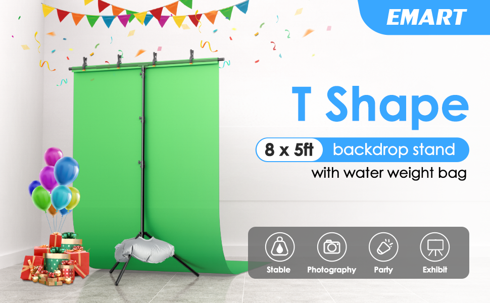 T backdrop stand