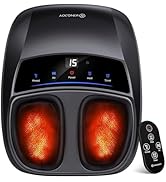 KINGJOY Foot Massager with Heat - Professional Shiatsu Deep Kneading for Neuropathy &amp; Plantar Fas...