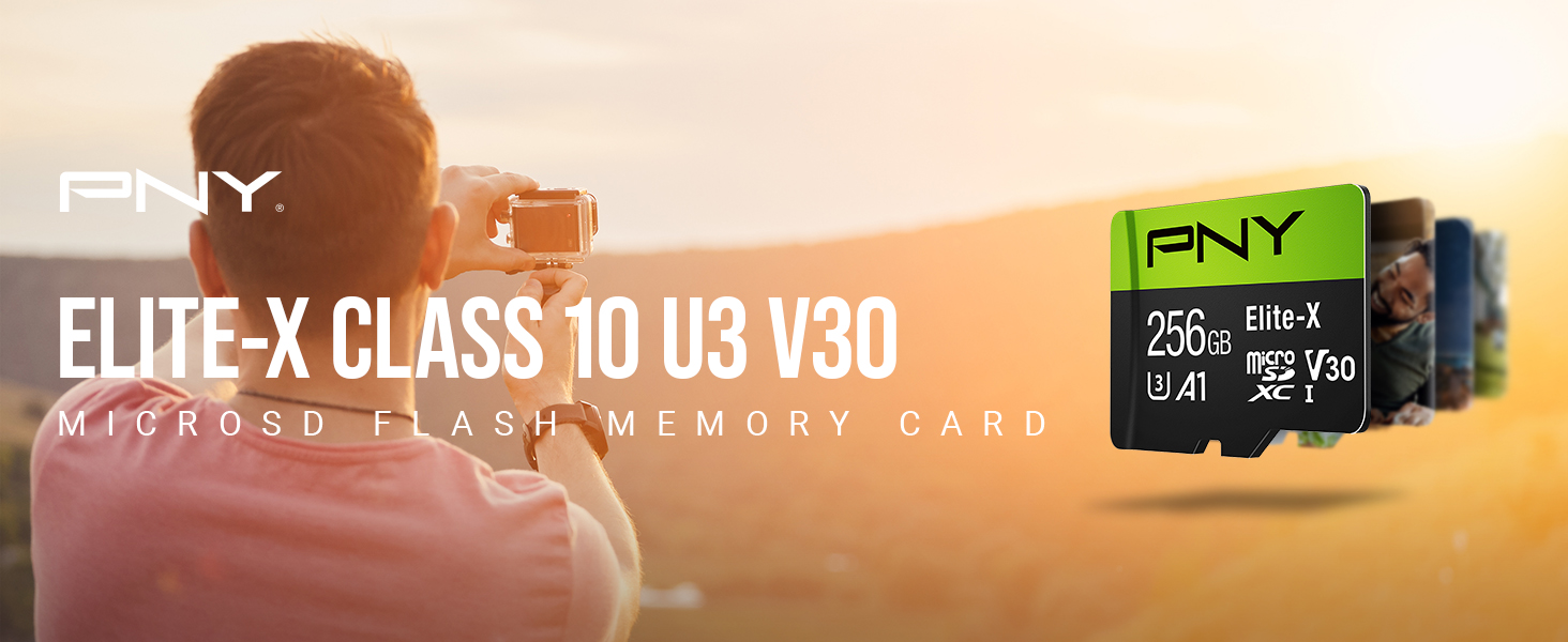 Elite-X Class 10 U3 V30 microSD Flash Memory Card