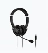 Kensington USB Hi-Fi Headphones with Microphone (K97601WW), Black