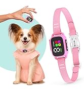 Tiny Bark Collar for Small Dogs 5-15 lbs and Puppies - No Shock Anti Barking Collar - Rechargeabl...
