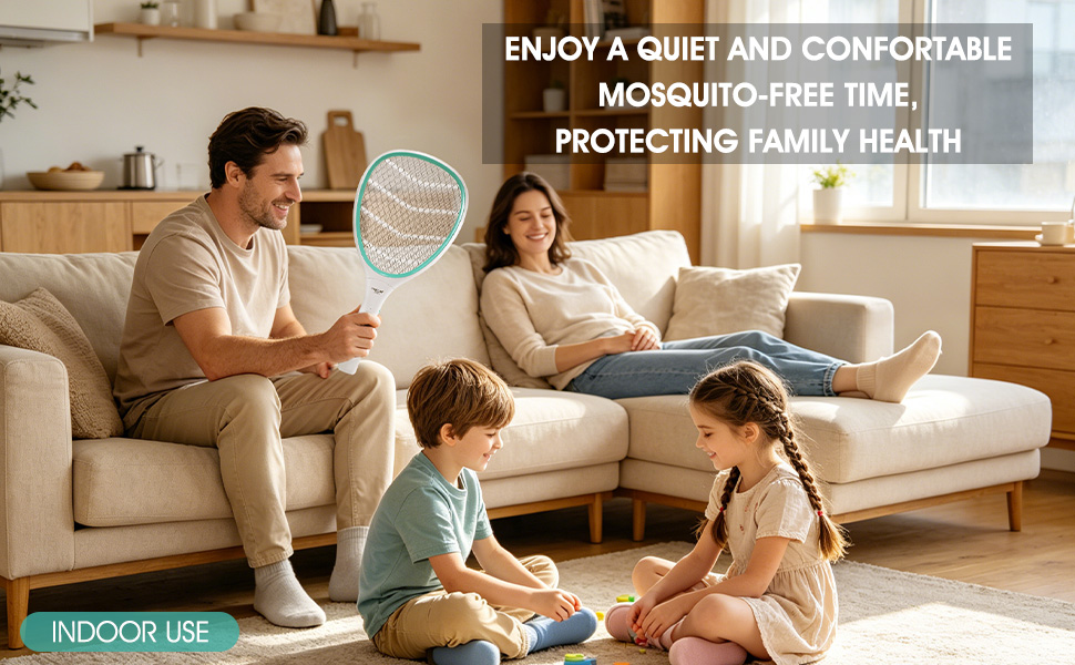 electric fly swatter racket for indoor use