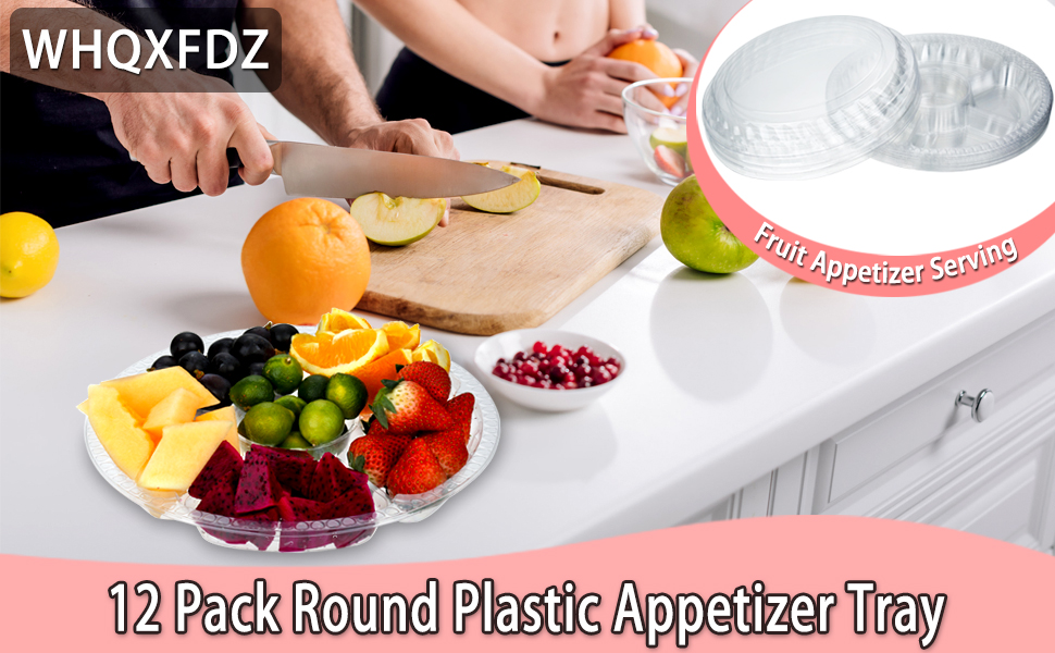 Round Plastic Appetizer Tray